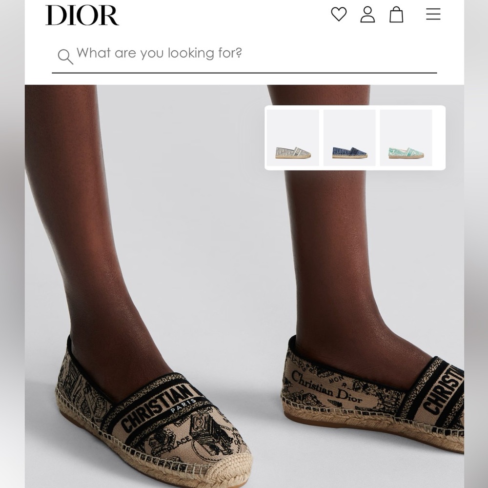 Christian Dior Espadrilles. Worn once, size is 37.5